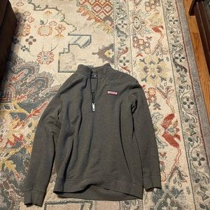Vineyard vines gray quarter zip